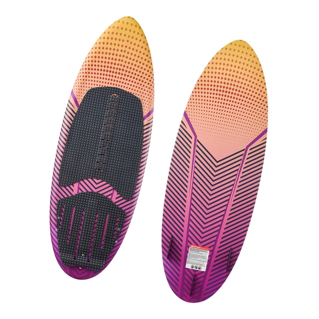 Alt view image 8 of 8 - VEVOR 63-Inch Wakesurf Board, Wake Surfing Board with EPS Foam Core, EVA Non-Slip Pad & 3 Tail Fins, UV-Resistant Wakesurfing Boards for Adults Up to 250 lbs