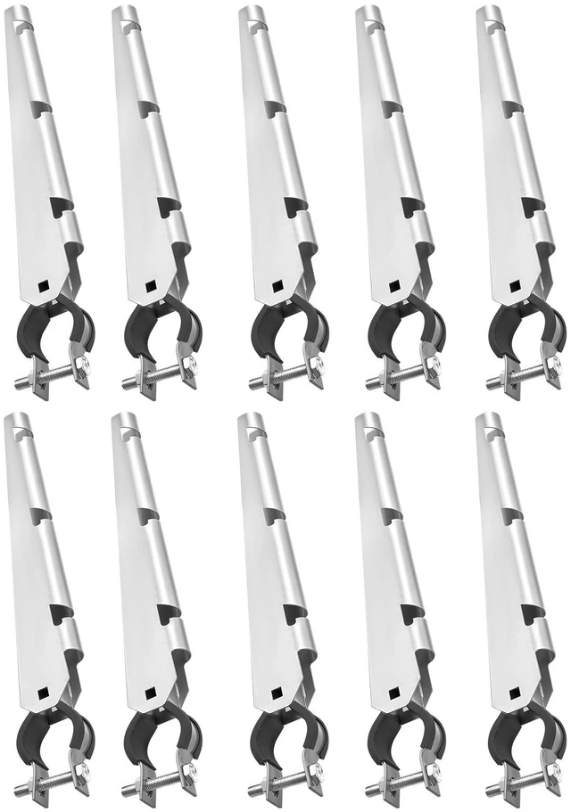 Alt view image 9 of 9 - VEVOR 10Pack 14.8 in Barbed Wire Arm Height Extender for 1.3" to 1.5" Chain Link Fence