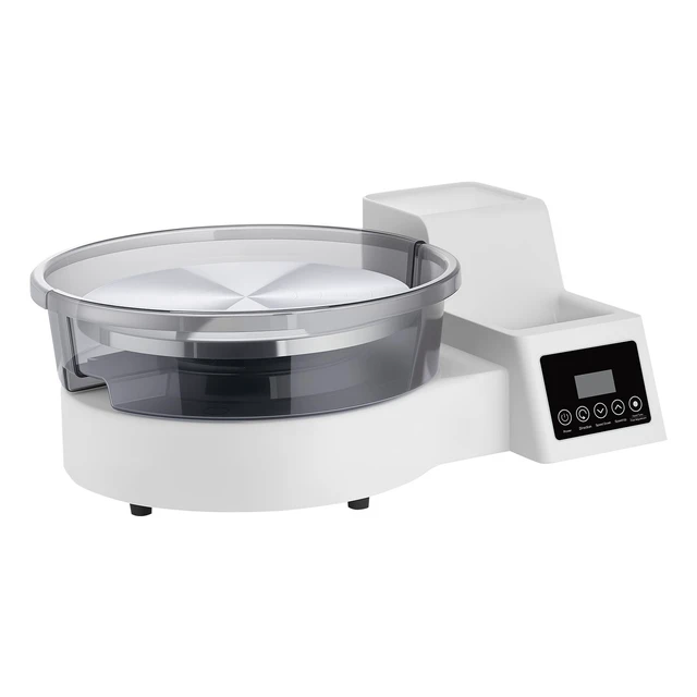 Alt view image 15 of 15 - VEVOR Pottery Wheel for Adults, 11" Aluminum Turntable, 450W Electric Table Top Pottery Wheel with Foot Pedal, 30-300 RPM Adjustable Speed, Detachable Basin, for Beginners, DIY Clay Art Craft, White
