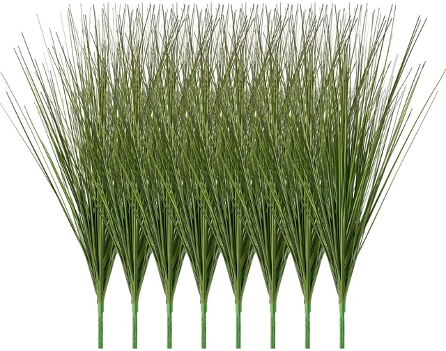 Alt view image 9 of 9 - VEVOR Artificial Grass Plant, 27 inch Faux Onion Grass Fake Greenery Shrubs Plant, Premium PVC for Indoor Outdoor House Home Garden Office Room Décor, Housewarming, 8 Pack Green