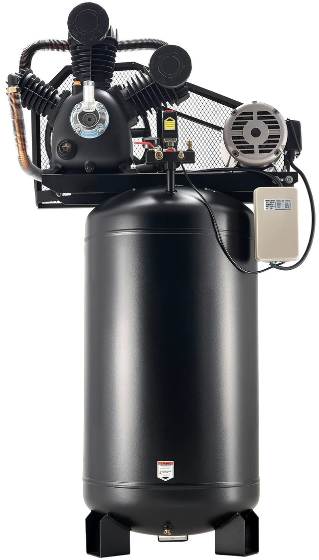 Main image of VEVOR 80 Gallons Heavy-Duty Air Compressor, 10HP 17 SCFM at 90PSI Air Compressors Max 175PSI, Oil-Lubricated Compressor Tank for Industrial Manufacturing, Large Workshops (230V 3-Phase, No Plug)