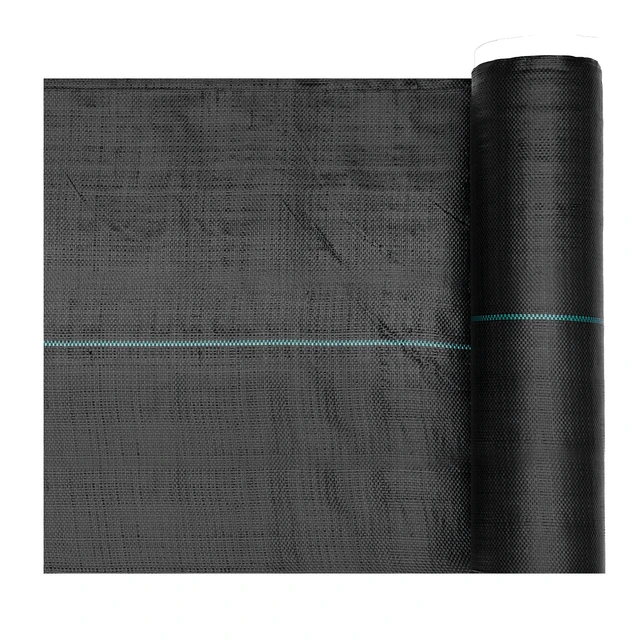 Alt view image 8 of 8 - VEVOR Weed Barrier Fabric Heavy Duty, 1.3x100FT 3.2oz Landscape Fabric, Woven Weed Blocker Fabrics, Garden Fabrics Weeds Barrier, Weeds Control Ground Cover, Geotextile Webbing, Gardening Mat, Black