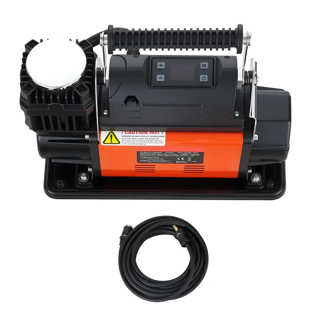 Alt view image 2 of 2 - Vevor 12V Heavy Duty Air Compressor, Auto-Stop Portable Tire Inflator with LCD Digital Display, 7.14 CFM 150PSI Offroad Air Pump with Adapters for Trucks Car SUV 4 x 4 Vehicle RV