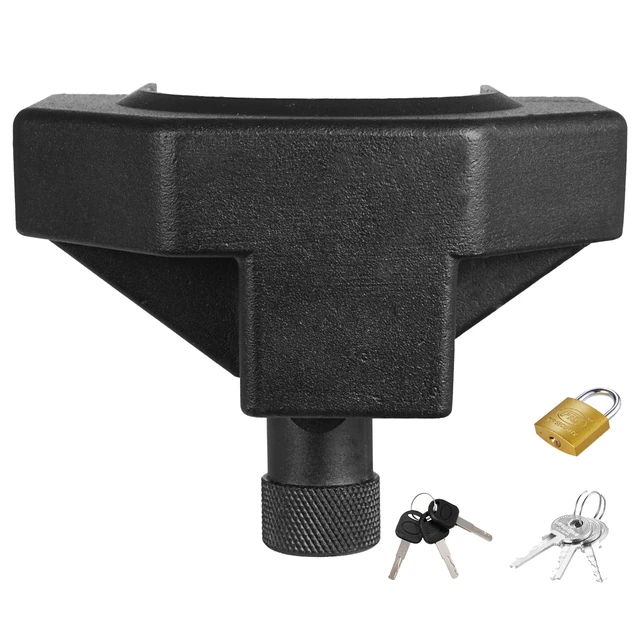Alt view image 9 of 9 - Trailer Hitch Lock Kit, Compatible with 2-5/16 in Couplers, Heavy-Duty Anti-Theft Trailer Ball Lock with 3 Keys & Padlock, Prying-Resistant & Impact-Resistant, Fits for RVs, Boats, Trailers