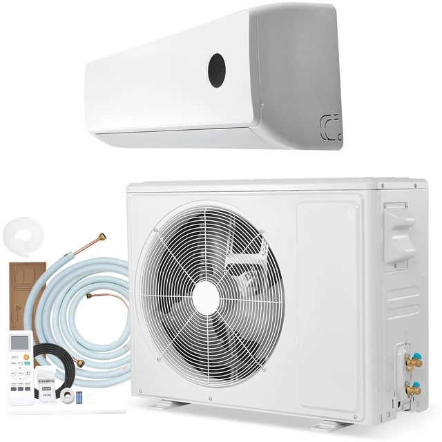 Main image of VEVOR Mini Split Air Conditioner, 18,000 BTU AC / 18,400 BTU Heat, 230V 19 SEER2 High Efficiency Energy Saving, Quiet Inverter System for 1250 Sq.Ft Coverage Area, Easy to Maintain, for Home, Office
