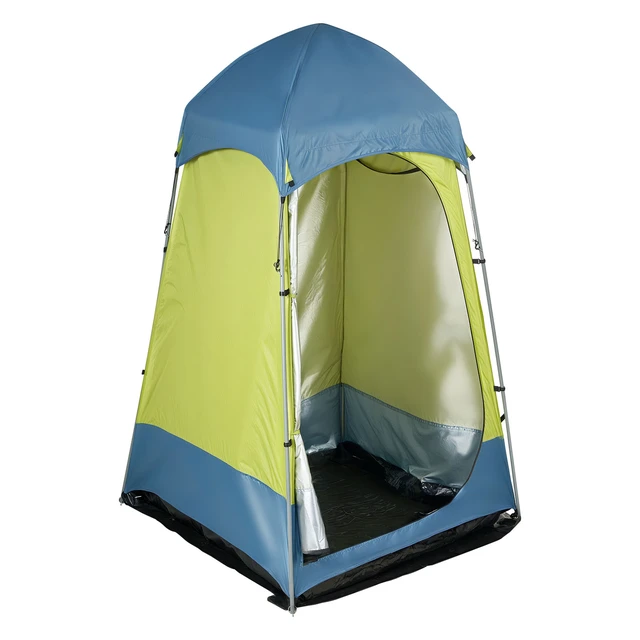 Alt view image 2 of 2 - Vevor Camping Shower Tent, 1 Room, Portable Privacy Tent Changing Room with Ground Stakes, Ropes, Carry Bag, and Steel Poles, 200D Oxford Fabric with Silver Coating, for Camping, Beach, Fishing