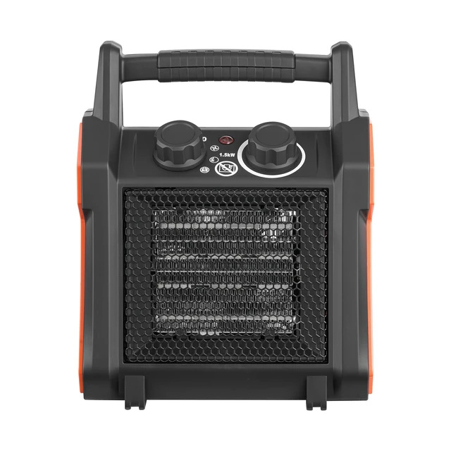 Alt view image 8 of 8 - VEVOR Greenhouse Heater, 1500W Electric PTC Space Heater with Fan, Low & High Heat Modes, Overheat Protection, Tip-Over Shut-Off, Portable for Grow Tent, Small Greenhouse, Flower Room, Home Office