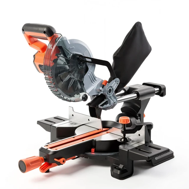 Main image of VEVOR Sliding Compound Miter Saw, 7-1/4 inch Blade, DC 18.5V Cordless Miter Saw, with LED Precision Alignment, Adjustable Angles, Battery and Charger Included, for Cutting Wood, Metals, Laminates
