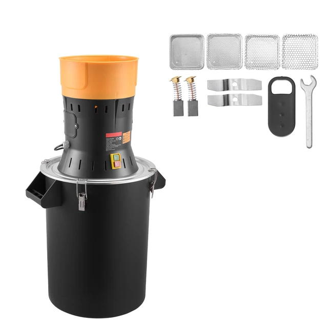 Alt view image 8 of 8 - VEVOR Electric Grain Mill Grinder, 600W High Power Commercial Spice Grinder, 14 Gal Pulverizer Powder Machine with Galvanized Sharp Blades, for Dry Grains, Spices, Cereals, Coffee, Corn & Pepper