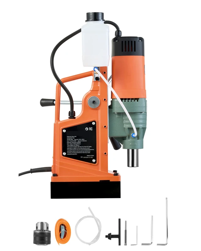 Alt view image 8 of 8 - VEVOR Magnetic Drill, 1550W Motor 2 in Coring Diameter, 2922 lbf Magnetic Force, 0-550 RPM Variable Speed, Portable Electric Mag Drill Press Drilling Machine for Metal Surface, Home Improvement