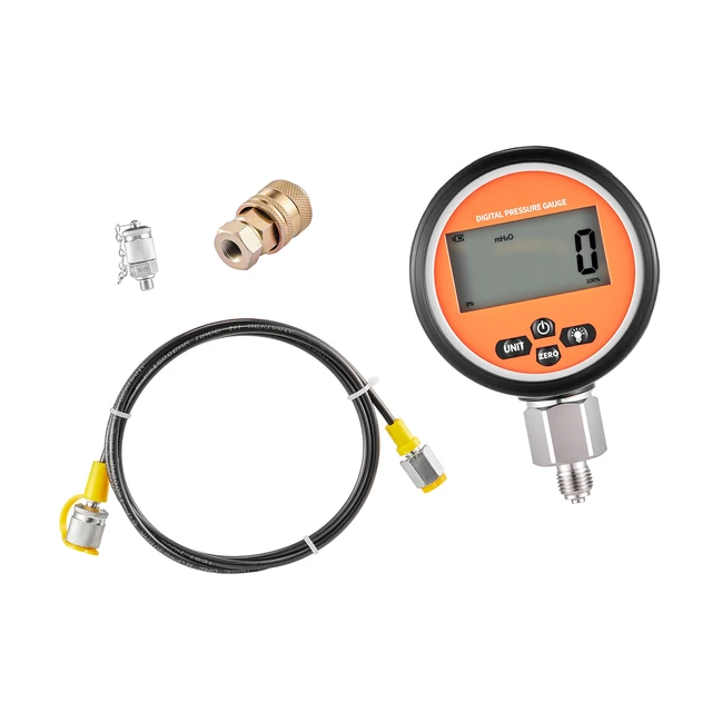 Alt view image 9 of 9 - VEVOR Digital Hydraulic Pressure Test Coupling Kit 10000PSI Gauge Coupling Hose