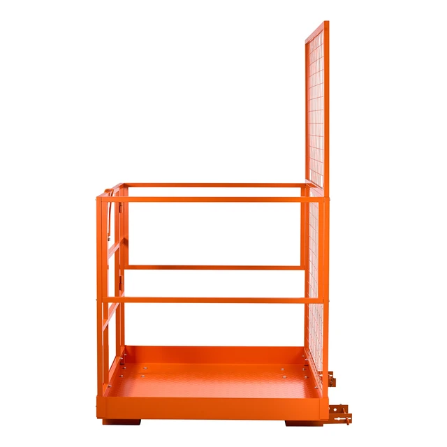 Alt view image 8 of 8 - VEVOR Forklift Safety Cage, 48.2 x 45.2 Inch, Heavy Duty Forklift Man Basket, 1400 lbs Capacity Collapsible Work Platform Lift Basket with Safety Harness & Lock, for Most Aerial Jobs Lifting Loader