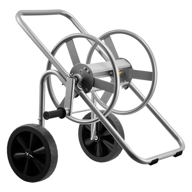 Alt view image 9 of 9 - Water Hose Reel Cart, 200/300 ft High-Pressure Garden Hose Cart, Hoses Reel Carts with Two Wheels, Handle & Heavy-Duty Mesh Storage Basket, Portable Hoses Reels for Garden Watering, Car Washing