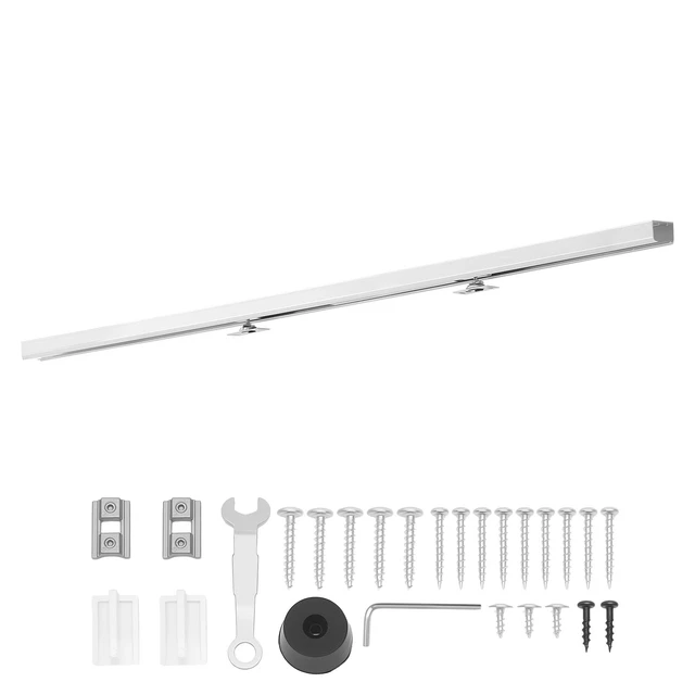 Alt view image 8 of 8 - VEVOR Sliding Pocket Door Hardware Track Kit, 56.73" Pocket Door Track Kit with Soft Close Mechanism for Smooth and Quiet Sliding, Easy to Install, for 1" to 1 3/4" Thickness 30" Width Single Door