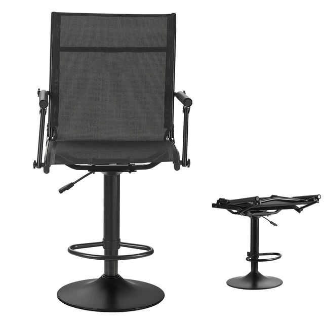 Alt view image 9 of 9 - VEVOR Hunting Chair 360° Swivel Silent Blind Chair with Armrests Adjustable Height
