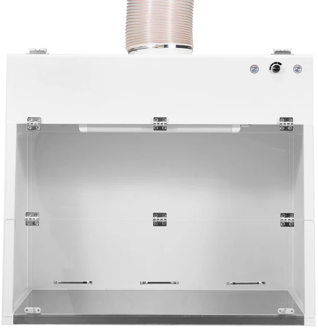 Alt view image 8 of 8 - VEVOR Ducted Fume Hood, 19.69 x 41.54 x 27.56 inch Working Area, Lab Fume Hood with LED Light and G1 Pre-Filter, Exhaust Equipment for Laboratory Fume Control and Pharmaceutical Compounding, White