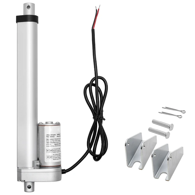 Alt view image 2 of 2 - VEVOR 12V Linear Actuator, 8 Inch High Speed 0.6"/s Linear Motion Actuator, 225lbs/1000N with IP54 Protection & Mounting Bracket for Lift Desk, Recliner Chairs, Window Door Opener