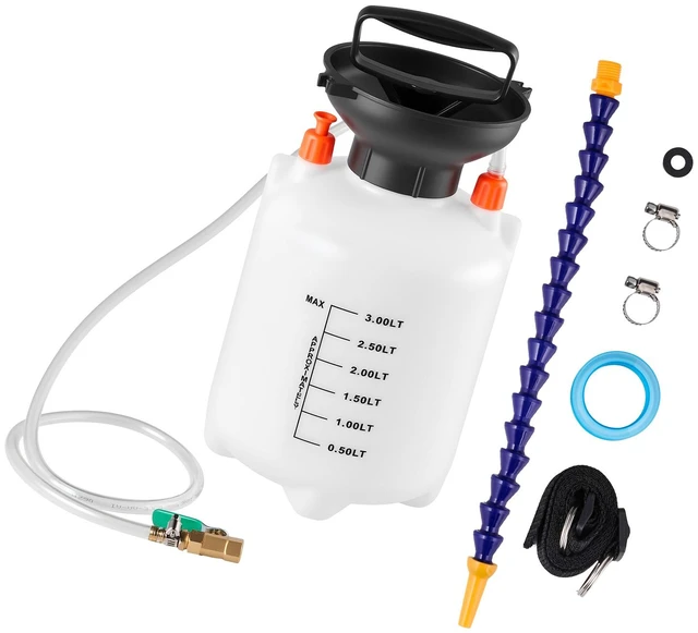 Main image of VEVOR Transmission Fluid Pump, 3 L Capacity, Manual Fluid Transfer Pump with 47 in Long Horse & HDPE Tank, Transmission Oil Pump with PTFE Tape, Manual Automotive Oil Filling System for Cars, Boats