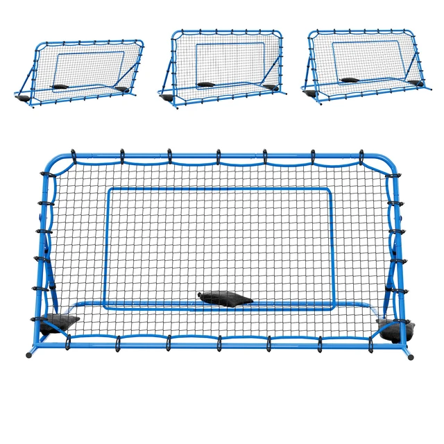 Alt view image 8 of 8 - VEVOR Soccer Rebounder Net, Quick-Switch Angle Soccer Goal Rebounder for Control, Passing Practice, Heavy-Duty Iron Frame & PE Net, Easy Setup Ball Training Aids & Equipment for Teens&Adults,7 x 4 ft