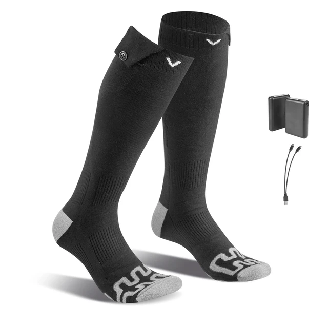 Alt view image 9 of 9 - VEVOR Electric Heated Socks 5000mAh Battery Powered Heated Socks for Hunting