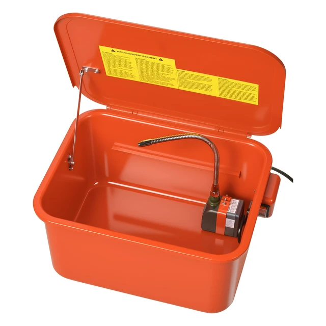 Alt view image 8 of 8 - VEVOR Parts Washer 5-Gallon, 3.5 Gallon Solvent Capacity, 0.4 Gallon per Minute Max Pump Output, Portable Steel Automotive Parts Cleaner with Electric Pump for Wheel Bearings, Gears, and Carburetors