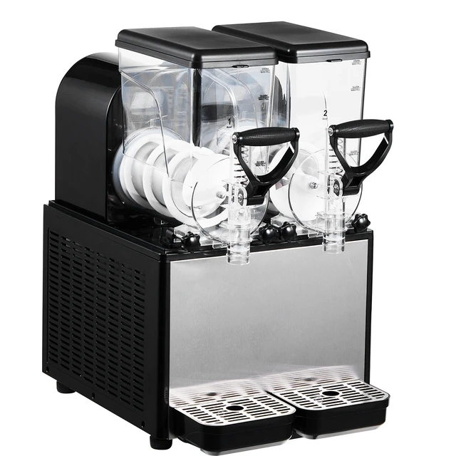 Alt view image 3 of 3 - VEVOR Commercial Slushy Machine, 6 L x 2 Tanks 50 Cups, 700W 110V, Stainless Steel Margarita Smoothie Frozen Drink Maker, Perfect for Supermarkets Cafes Restaurants Bars and Home Use, Silver