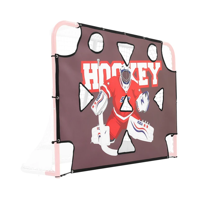 Alt view image 8 of 8 - VEVOR Street Hockey Goalie Shooting Target, Shooter Tutor Ice Hockey Goal Practice Target, Tear-proof Premium Net with 11 Hole, Easy Attach Targets, Training Equipment for Practicing Shooting Accuracy