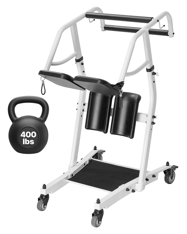 Alt view image 9 of 9 - Sit to Stand Patient Lift 400LB Capacity Stand Assist Lift Aid for Home Care Use