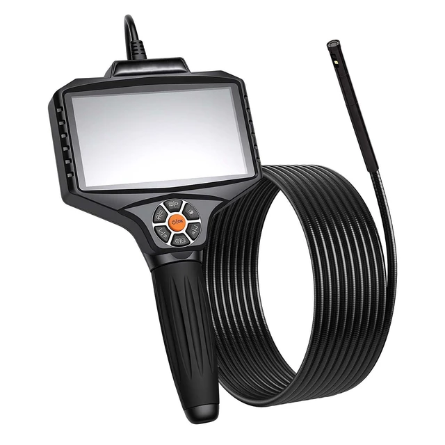 Alt view image 8 of 8 - VEVOR Endoscope with Light, 360° View Coverage Industrial Borescope Inspection Camera with Rotating Probe, 1080P HD Rigid Snake Scope Cam for Wall Automotive Engine Inspect-16.4FT