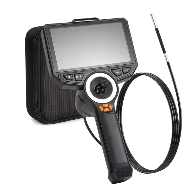 Alt view image 8 of 8 - VEVOR Articulating Borescope with 0.15" Ultra Slim Lens, 4-Way 360° Articulated Endoscope Camera with Light, 6" HD IPS Screen, 8X Zoom, 7000mAh Inspection Camera for Auto & Tight Mechanical Spaces