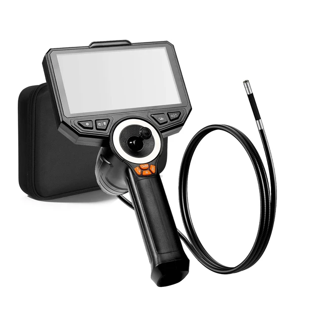 Alt view image 8 of 8 - VEVOR Articulating Endoscope with Light, 4-Way 360° Articulated Borescope Camera, 6" HD IPS Screen, 1920 x 1080 Lens, 8X Zoom, 7000mAh Battery, IP67 Waterproof for Auto, Plumbing (4.9FT Snake Cable)