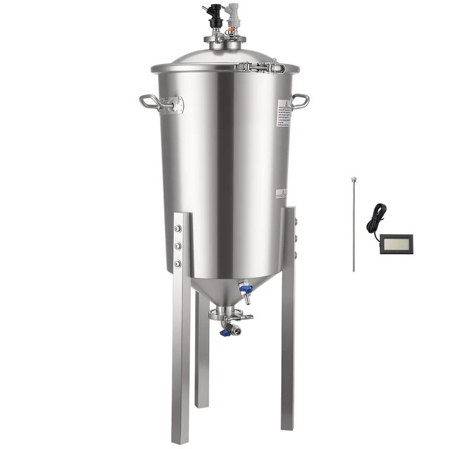 Alt view image 9 of 9 - Pressure Fermenter 15 PSI, 8 Gal/30L All-in-One Stainless Steel Conical Secondary Fermentation Bucket, for Wine, Beer Brewing Equipment