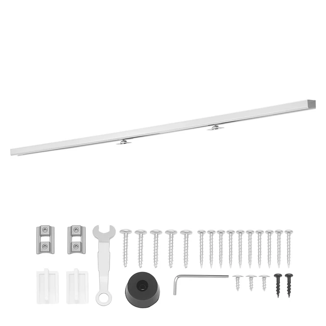 Alt view image 8 of 8 - VEVOR Sliding Pocket Door Hardware Track Kit, 68.74" Pocket Door Track Kit with Soft Close Mechanism for Smooth and Quiet Sliding, Easy to Install, for 1" to 1 3/4" Thickness 36" Width Single Door