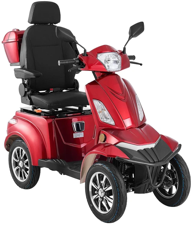 Alt view image 8 of 8 - Heavy Duty 4-Wheel Mobility Scooters for Seniors & Adults, 500lbs Capacity, 21.5 Miles 3-Speed Long Range, 1000W All Terrain Electric Recreational Scooter Wheelchair, 20° Max Climbing Capacity
