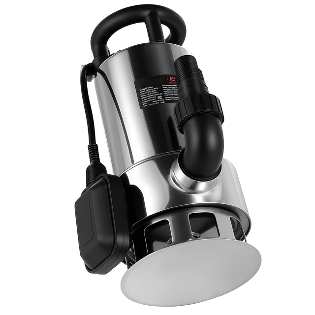 Alt view image 2 of 2 - VEVOR 1 HP Submersible Sump Pump Sewage Pump 5500 GPH 30 ft Stainless Steel