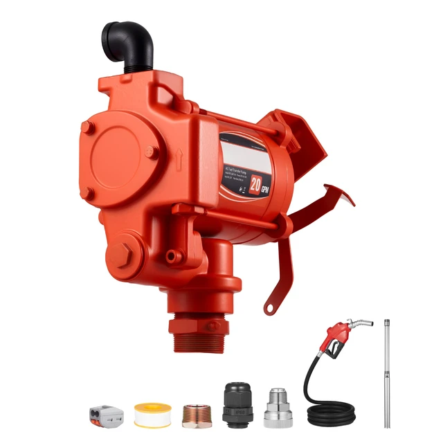 Alt view image 2 of 2 - VEVOR Fuel Transfer Pump 110V, 20 GPM 76 L/min, AC Electric Oil Transfer Pump, with Auto Shut-Off Fuel Nozzle & Discharge Hose, High Flow Kit for Gasoline, Diesel, Kerosene, Biodiesel, Ethanol Blends