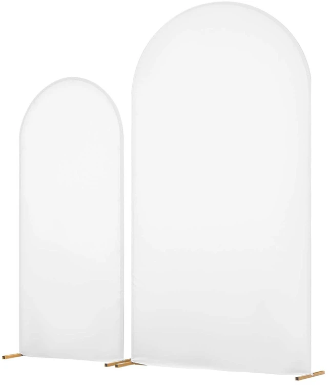 Alt view image 9 of 9 - VEVOR Arch Backdrop Stand, Set of 2, 7.2 ft and 6 ft, Stable Structure, Easy Assembly, Gold Metal Arch Backdrop Stand with Cover for Wedding, Birthday Party, Celebration, and Ceremony Decoration