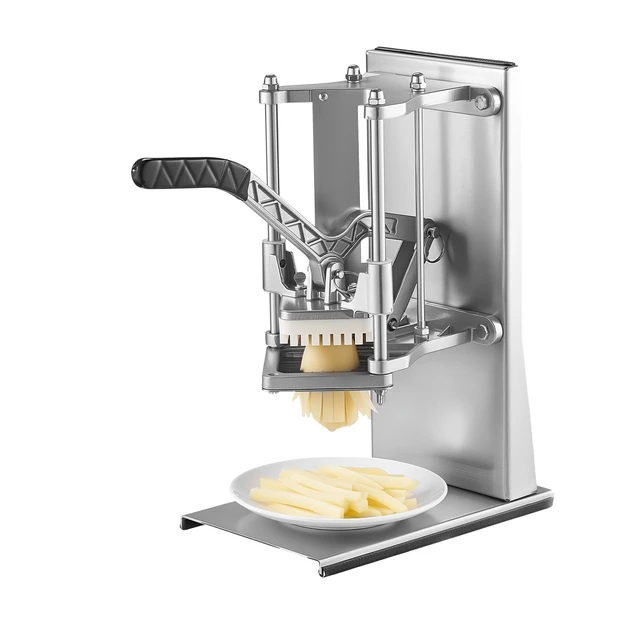 Alt view image 8 of 8 - VEVOR French Fry Cutter, Commercial Vegetable Chopper with 4 Blades - 1/4", 3/8", 6-Wedge Slicer & Apple Corer - Wall Mount Stainless Steel Potato Cutter, for Home & Restaurant Use