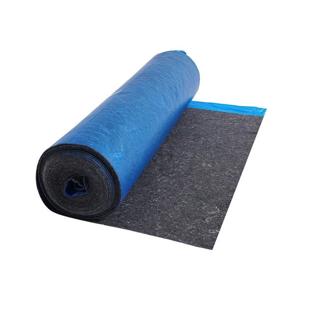 Alt view image 9 of 9 - VEVOR Floor Underlayment 200 sq ft 3mm Sound/Vapor Barrier for Laminate Blue