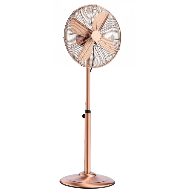 Alt view image 15 of 15 - VEVOR 16-Inch High Velocity Pedestal Fan, 1450 CFM Industrial Standing Floor Fan with Handle, 75° Oscillating, 3-Speed Adjustable Height, Metal Made for Commercial, Garage, Workshop, Home, Copper
