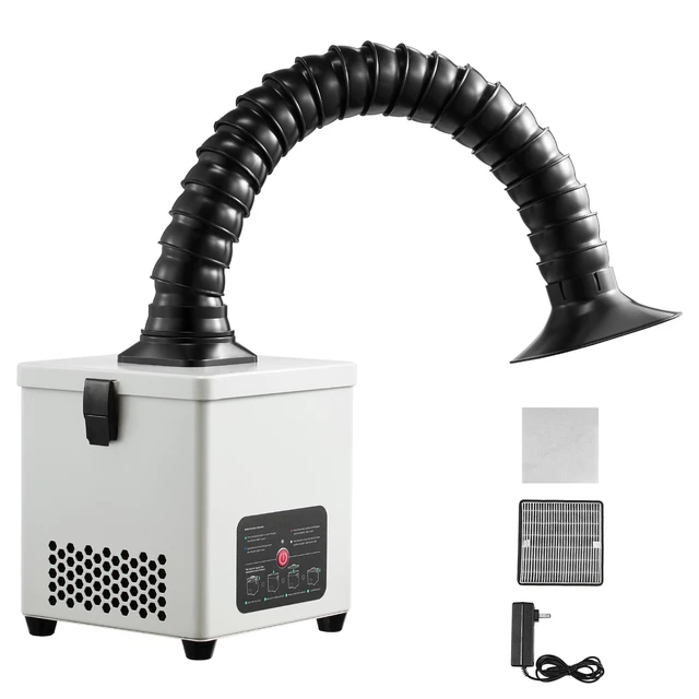 Alt view image 2 of 2 - Vevor Solder Fume Extractor, 3-Stage Filtration Soldering Smoke Absorber with 180 m³/h Strong Suction & 3-Level Airflow, Compact Desktop Brushless Smoke Extractor for Soldering DIY Welding