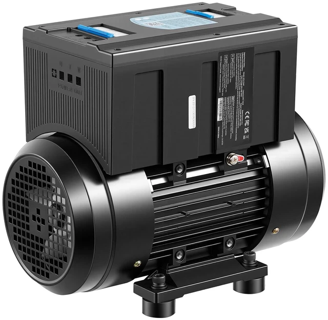 Main image of VEVOR Single Phase to 3-Phase Rotary Converter, 5HP 14A 208-240V Input/Output Rotary Phase Converter - Expandable to Higher Horsepower for Heavy-Load Equipment