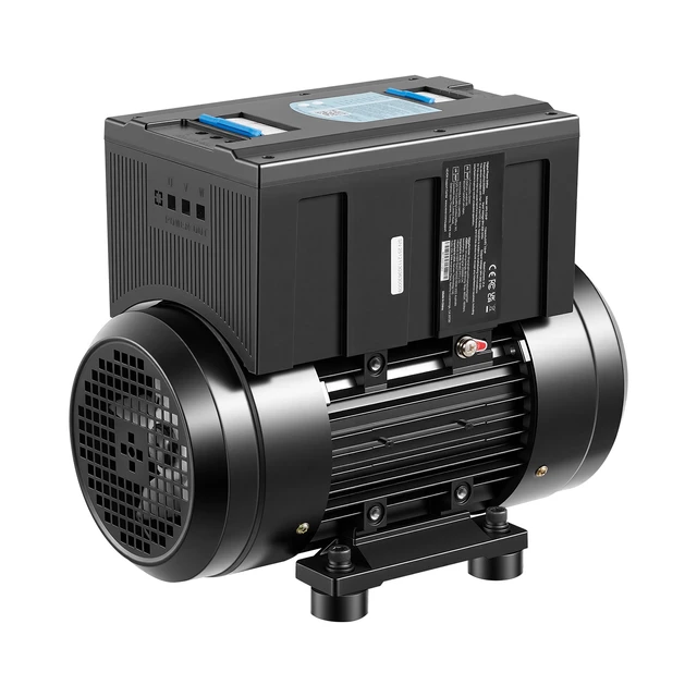 Alt view image 8 of 8 - VEVOR Single Phase to 3-Phase Rotary Converter, 2.5HP 7A 208-240V Input/Output Rotary Phase Converter - Expandable to Higher Horsepower for Heavy-Load Equipment