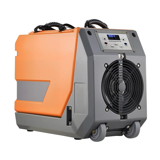 Alt view image 9 of 9 - VEVOR 180 Pints Commercial Dehumidifier with Pump/Drain Hoses, Portable Crawl Space Dehumidifiers for Basement Storage Room Industrial Grade, Auto Defrost, Heavy-duty LLDPE,Foldable Handle