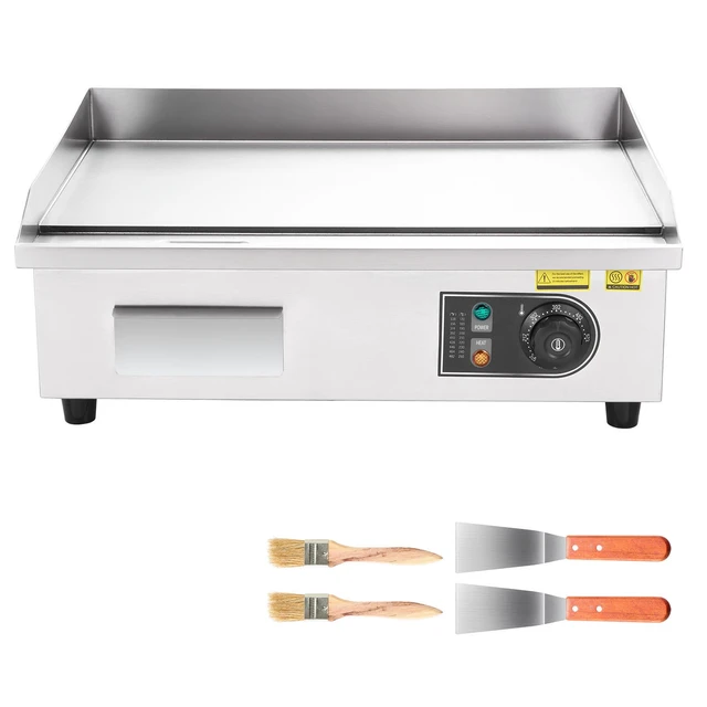 Alt view image 15 of 15 - VEVOR Commercial Electric Griddle 3200 W Countertop Flat Top Grill 122-572