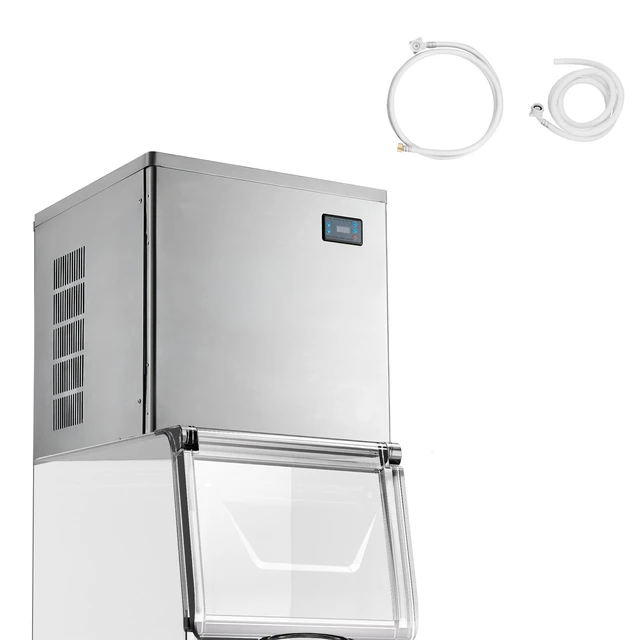 Alt view image 8 of 8 - Commercial Ice Maker Machine - Head, 450 Lbs/Day Stainless Steel Ice Machine with Scheduled Ice-Making, Self-Cleaning, Adjustable Thickness, Ideal for Restaurant Bar Cafe Hotel - Head Only