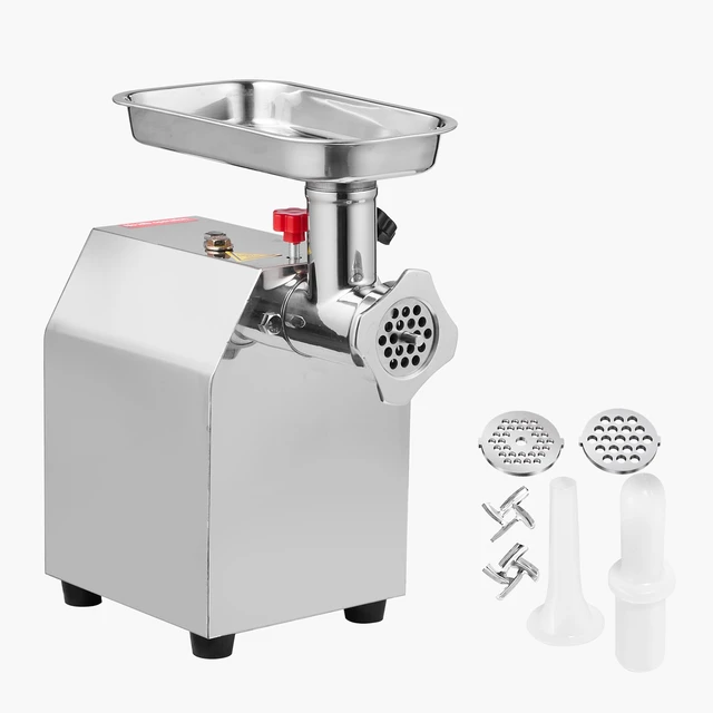 Alt view image 15 of 15 - Commercial Electric Meat Grinder, 5 lbs/min Capacity, #8 Industrial Meat Mincer with 2 Stainless Steel Blades, 2 Grinding Plates, 600W Heavy-Duty Sausage Maker Stuffer, for Kitchen, Restaurant