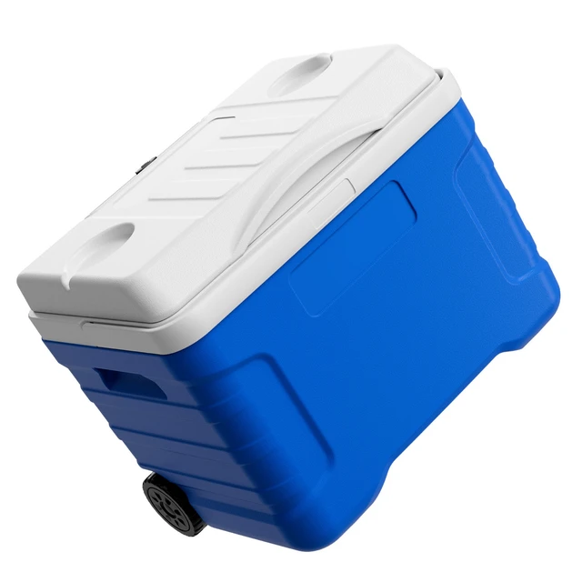 Alt view image 7 of 7 - VEVOR Hard Cooler, 21QT Portable Rolling Cooler with Wheels, Leak-Resistant Coolbox Keeps Contents Cool for 48 Hours, Ice Retention Insulated Chests, Ultra-Light for Outdoor Picnics, Grill, Camping
