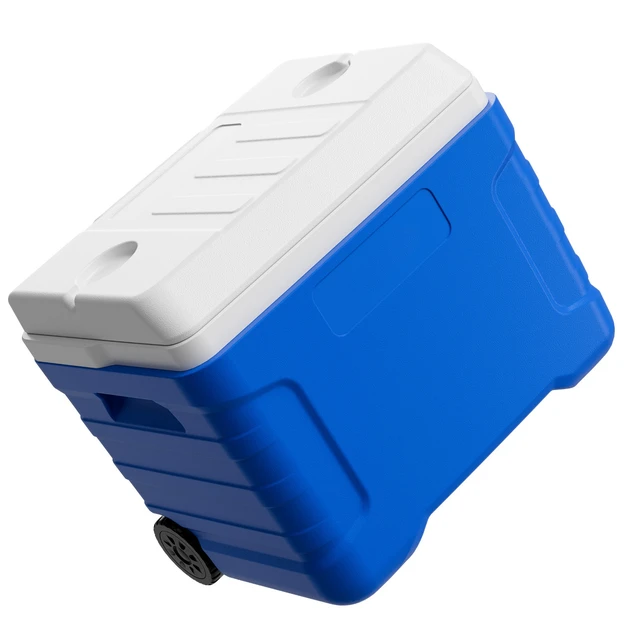 Alt view image 8 of 8 - VEVOR Hard Cooler, 45QT Portable Rolling Cooler with Wheels, Leak-Resistant Coolbox Keeps Contents Cool for 48 Hours, Ice Retention Insulated Chests, Ultra-Light for Outdoor Picnics, Grill, Camping