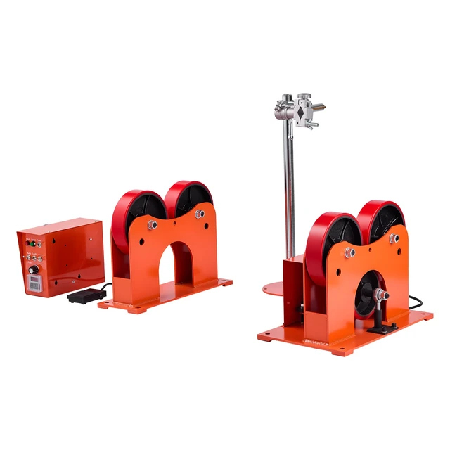 Alt view image 8 of 8 - VEVOR Turning Rolls Linkage Roller, 2205 lbs Load Capacity, 2"-24" Diameter Adjustable, PU Rollers, Pipe Tank Turning Rolls Linkage Roller Rotary Welding Positioner, for Welding Equipment Support